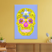 Blume Schädel 3 Leinwanddruck (Insitu (Wohnzimmer))