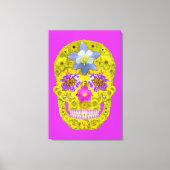 Blume Schädel 3 Leinwanddruck (Vorderseite)