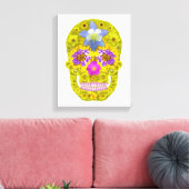 Blume Schädel 3 Leinwanddruck (Insitu (Wohnzimmer))