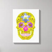 Blume Schädel 3 Leinwanddruck (Vorderseite)