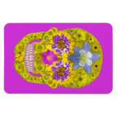 Blume Schädel 3 Magnet (Horizontal)