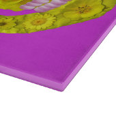 Blume Schädel 3 Schneidebrett (Ecke)