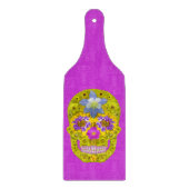 Blume Schädel 3 Schneidebrett (Vorderseite)