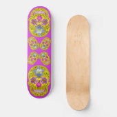 Blume Schädel 3 Skateboard (Vorderseite)