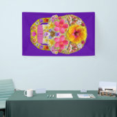 Blume Schädel 4 - tropisch Banner (Messeveranstaltung)