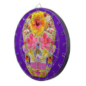 Blume Schädel 4 - tropisch Dartscheibe (Vorderseite rechts)