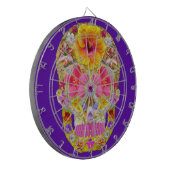 Blume Schädel 4 - tropisch Dartscheibe (Vorderseite Links)