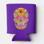 Blume Schädel 4 - tropisch Dosenkühler (Rückseite)