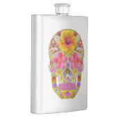 Blume Schädel 4 - tropisch Flachmann (Rechts)