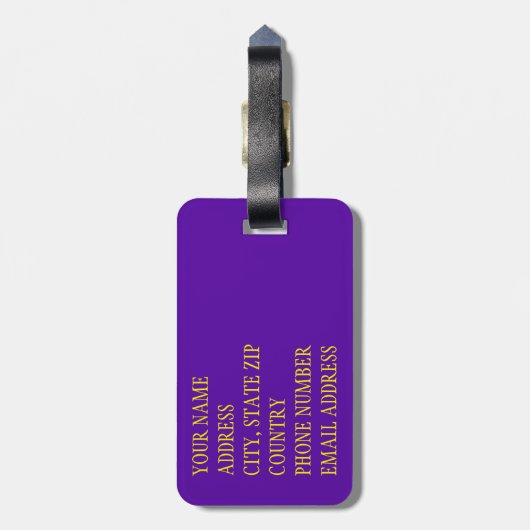 Blume Schädel 4 - tropisch Gepäckanhänger (Rückseite vertikal)