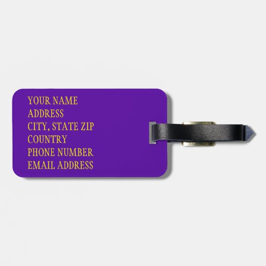 Blume Schädel 4 - tropisch Gepäckanhänger (Rückseite horizontal)