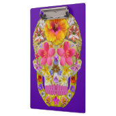 Blume Schädel 4 - tropisch Klemmbrett (Links)