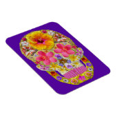 Blume Schädel 4 - tropisch Magnet (Rechte Seite)