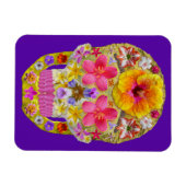 Blume Schädel 4 - tropisch Magnet (Horizontal)