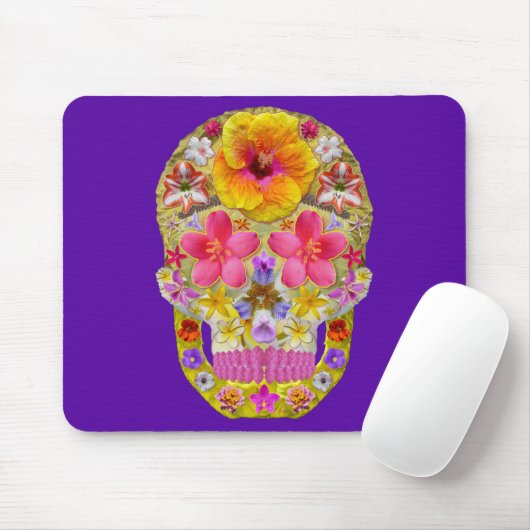 Blume Schädel 4 - tropisch Mousepad (Mit Mouse)