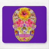 Blume Schädel 4 - tropisch Mousepad (Vorne)