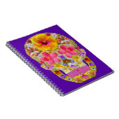 Blume Schädel 4 - tropisch Notizblock (Rechte Seite)