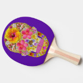 Blume Schädel 4 - tropisch Tischtennis Schläger (Seitenansicht)