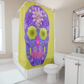Blume Schädel 5 Duschvorhang (Beispiel)