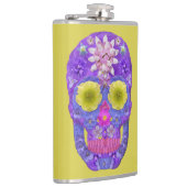 Blume Schädel 5 Flachmann (Rechts)