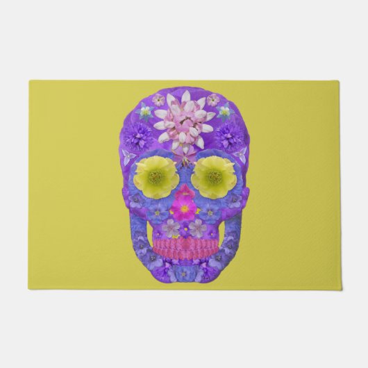 Blume Schädel 5 Fußmatte (Vorderseite)