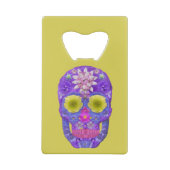 Blume Schädel 5 Geldbeutel Flaschenöffner (Rückseite)