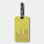 Blume Schädel 5 Gepäckanhänger (Rückseite vertikal)