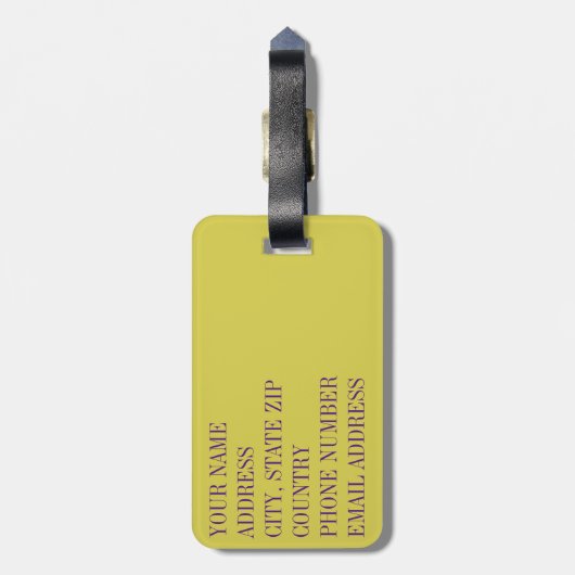 Blume Schädel 5 Gepäckanhänger (Rückseite vertikal)