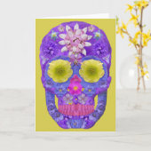 Blume Schädel 5 Karte (Gelbe Blume)