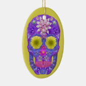 Blume Schädel 5 Keramik Ornament (Rechts)