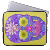 Blume Schädel 5 Laptopschutzhülle (Vorderseite)
