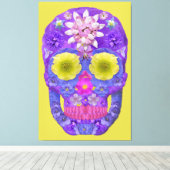 Blume Schädel 5 Leinwanddruck (Insitu (Holzboden))