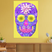 Blume Schädel 5 Leinwanddruck (Insitu (Wohnzimmer))