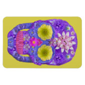 Blume Schädel 5 Magnet (Horizontal)