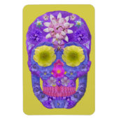 Blume Schädel 5 Magnet (Vertikal)