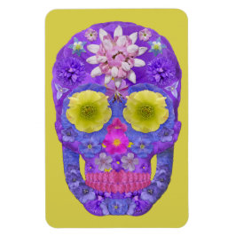 Blume Schädel 5 Magnet