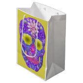 Blume Schädel 5 Mittlere Geschenktüte (Vorderseite Schrägansicht)