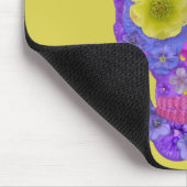 Blume Schädel 5 Mousepad (Ecke)
