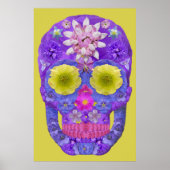 Blume Schädel 5 Poster (Vorne)