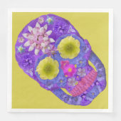 Blume Schädel 5 Serviette (Vorderseite)