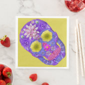 Blume Schädel 5 Serviette (Beispiel)