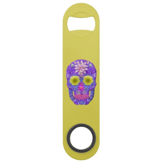 Blume Schädel 5 Speed Flaschenöffner (Vorderseite)