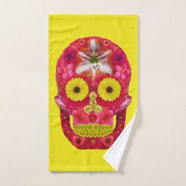 Blume Schädel 6 Badhandtuch Set