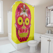 Blume Schädel 6 Duschvorhang (Beispiel)