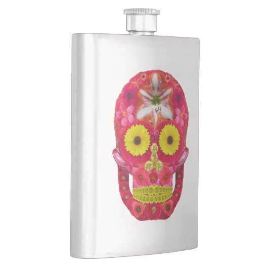 Blume Schädel 6 Flachmann (Rechts)