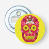 Blume Schädel 6 Flaschenöffner (Vorderseite)