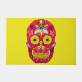 Blume Schädel 6 Fußmatte