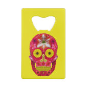 Blume Schädel 6 Geldbeutel Flaschenöffner (Rückseite)