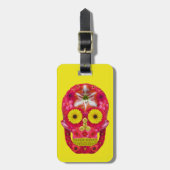 Blume Schädel 6 Gepäckanhänger (Vorderseite vertikal)