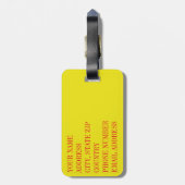 Blume Schädel 6 Gepäckanhänger (Rückseite vertikal)